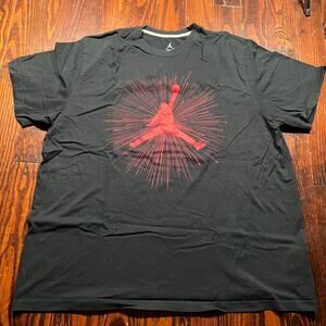 Jordan 3XL Sporty Graphic T Shirt Black Regular
